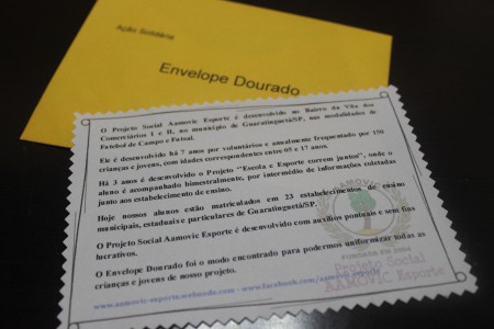 Ação Solidária Envelope Dourado